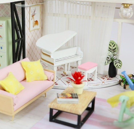 Румбокс Hobby Day DIY Mini House Розовый лофт (M035)