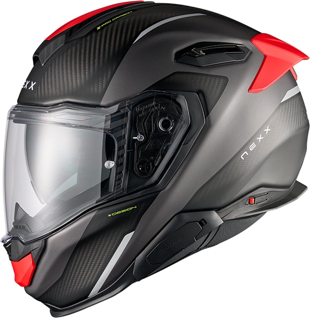 Мотошлем Nexx Helmets X.TR Rush (S, черный/красный)