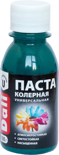 Колеровочная краска Dali универсальная 0.1 кг (бирюзовый)