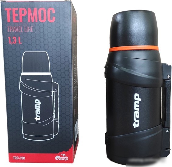 Термос TRAMP Travel Line 1.3л TRC-138Ч (черный)