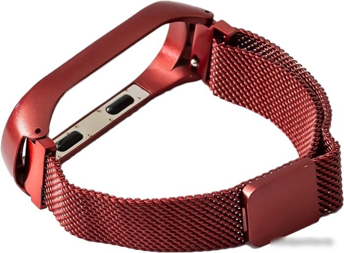 Ремешок Xiaomi Milanese Magnetic для Mi Band 3 (винный)
