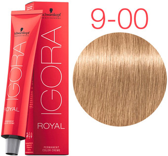 Крем-краска для волос Schwarzkopf Professional Igora Royal Permanent Color Creme 9-00 60 мл