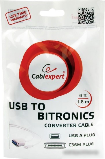 Кабель Cablexpert CUM-360 USB 2.0 - C36M (1.8 м, белый)