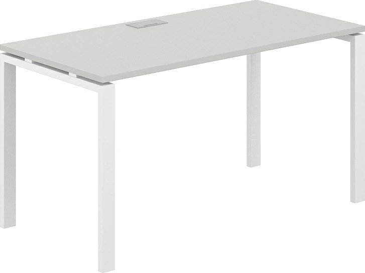 Офисный стол Norden 140х70х75 SG.205.SH.63.WH (белый/серый бархат)