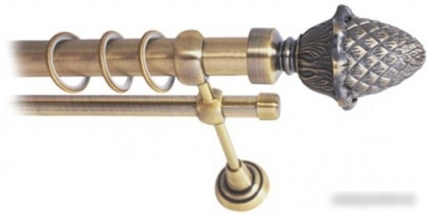 Наконечник для карниза Lm Decor YF032 Шишка 25мм (антик)