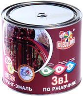 Грунт-эмаль Olecolor 3 в 1 по ржавчине 0.4 кг (белый)