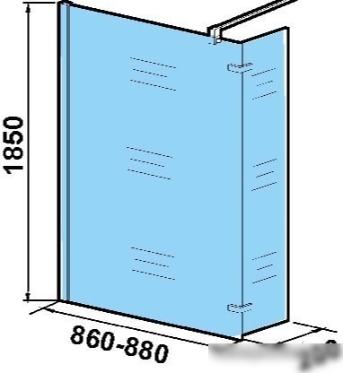 Душевая стенка WeltWasser WW400 90G+30G