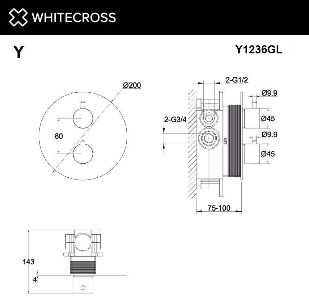 Смеситель Whitecross Y Y1236GL (золото)