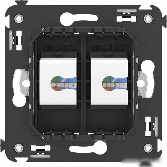 Розетка телефонная DKC Avanti RJ-12 4412614 (черный матовый)
