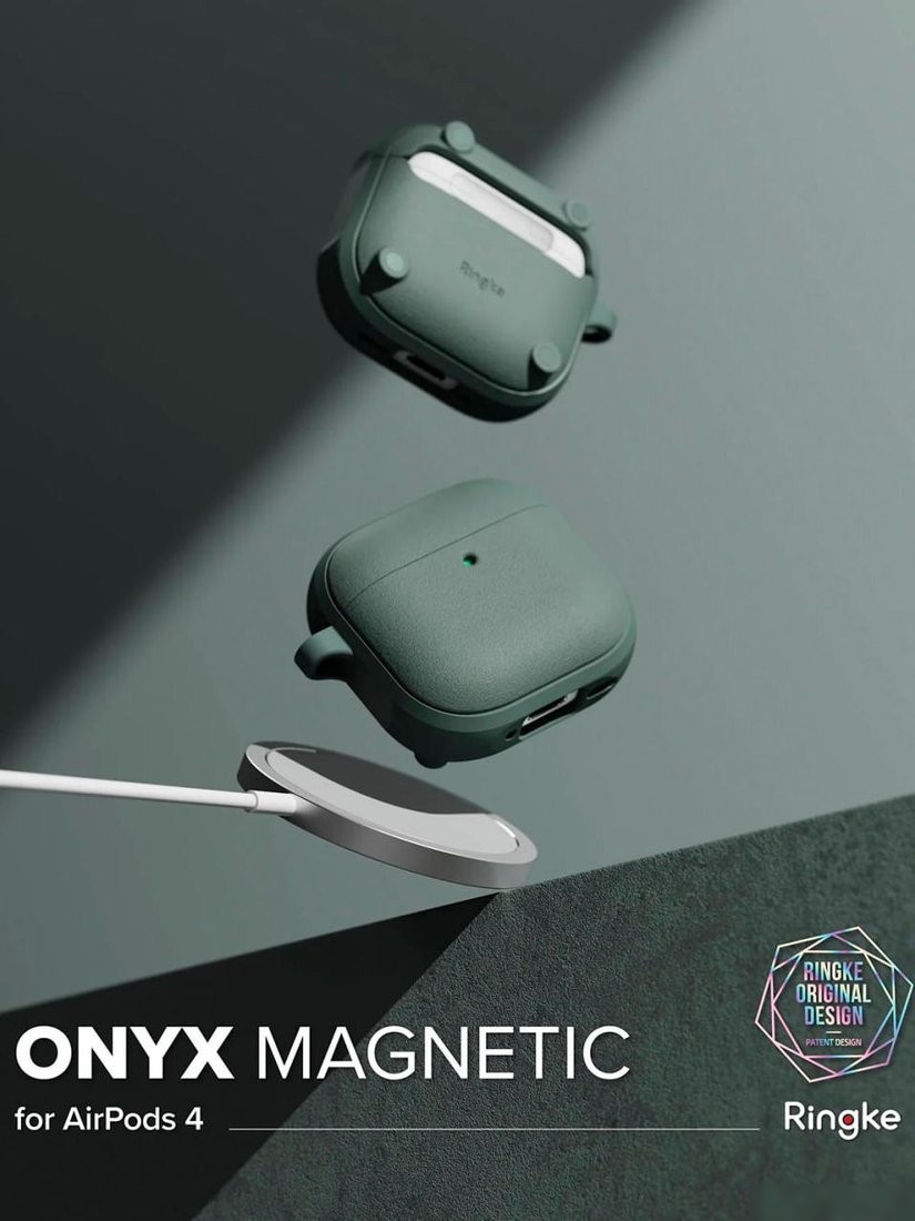 Чехол Ringke Onyx Magnetic для Airpods 4 Sage Green