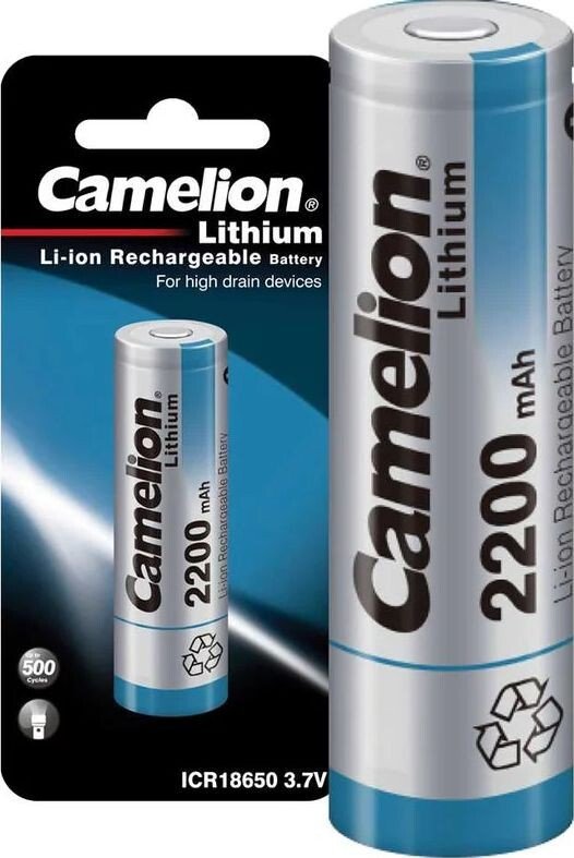 Аккумулятор Camelion ICR18650F-22BP1