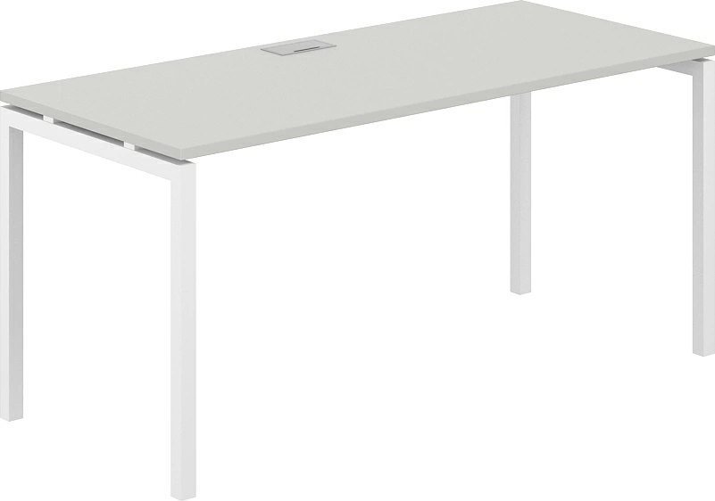 Офисный стол Norden 160х70х75 SG.206.SH.44.WH (белый/серый бархат)
