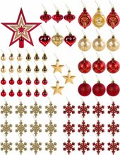 Елочная игрушка Золотая сказка 591714 (70 шт, красный/золотой)