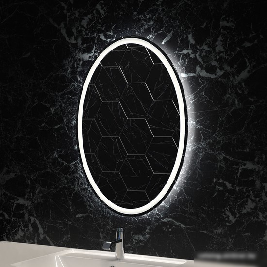 Пекам Зеркало LED Vesta1-80х60d (с сенсором на взмах руки)