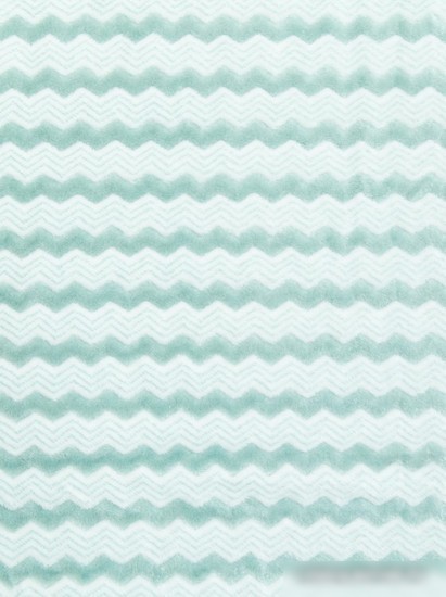 Плед Tex Republic Absolute Зигзаг двухцветный Flannel 200x220 92577 (бирюзовый)
