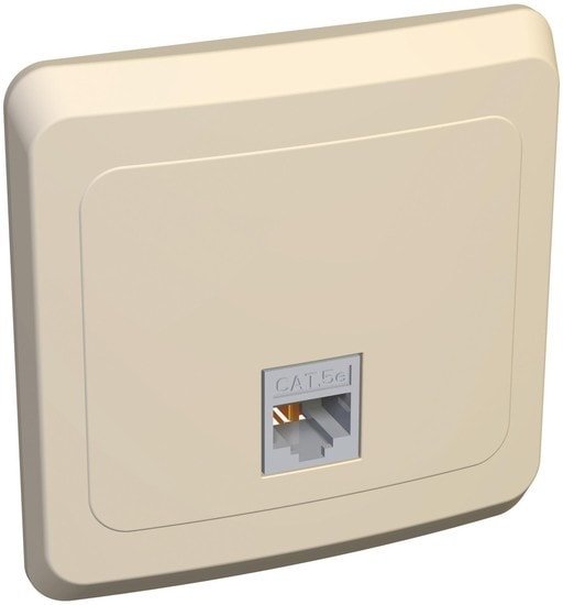 Розетка компьютерная Schneider Electric Этюд KOMC-001K