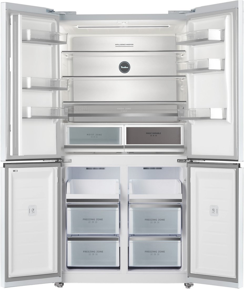 Четырёхдверный холодильник Tesler RCD-547BI (белый)