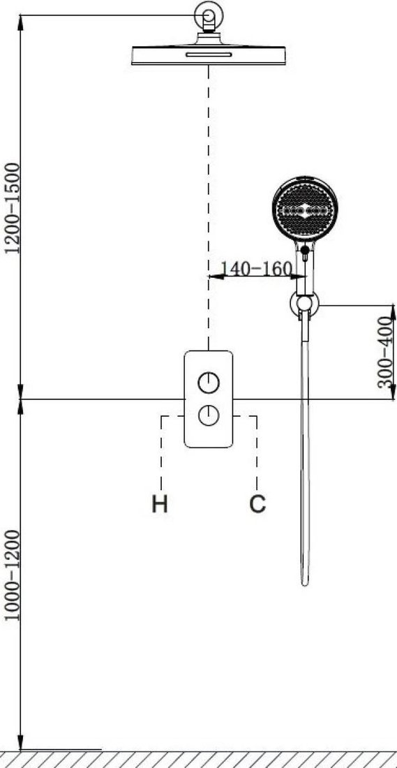 Душевая система Vincea Domus VSFW-5DM0BG