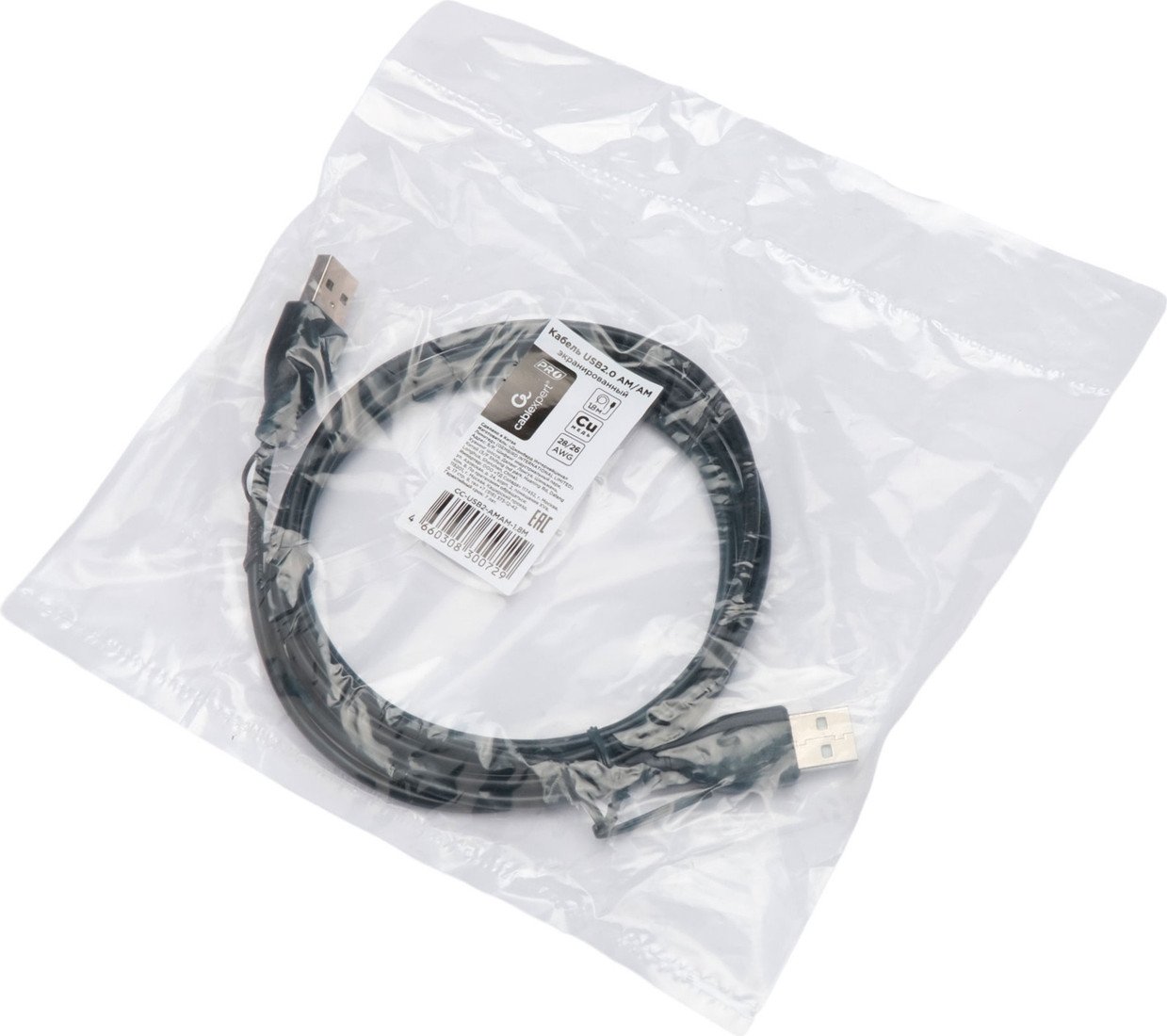 Кабель Cablexpert CC-USB2-AMAM-1.8M