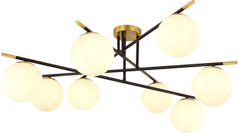 Люстра средней высоты Arte Lamp Alcor A2224PL-8BK