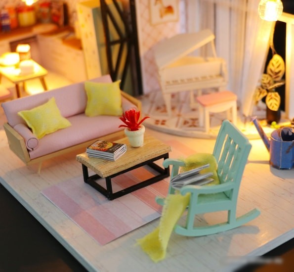 Румбокс Hobby Day DIY Mini House Розовый лофт (M035)