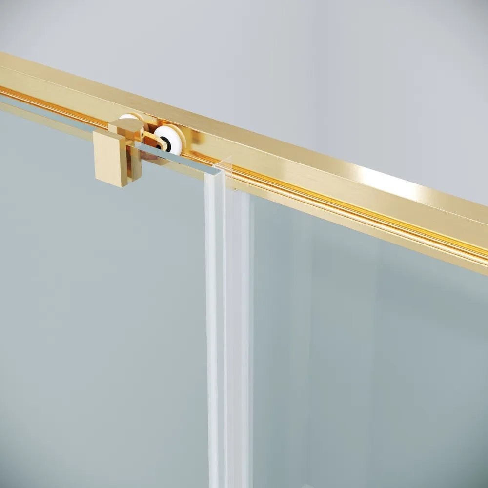 Душевой уголок Grossman Cosmo 100x100x195 120.K33.02.1010.32.00 (золото сатин/стекло прозрачное)