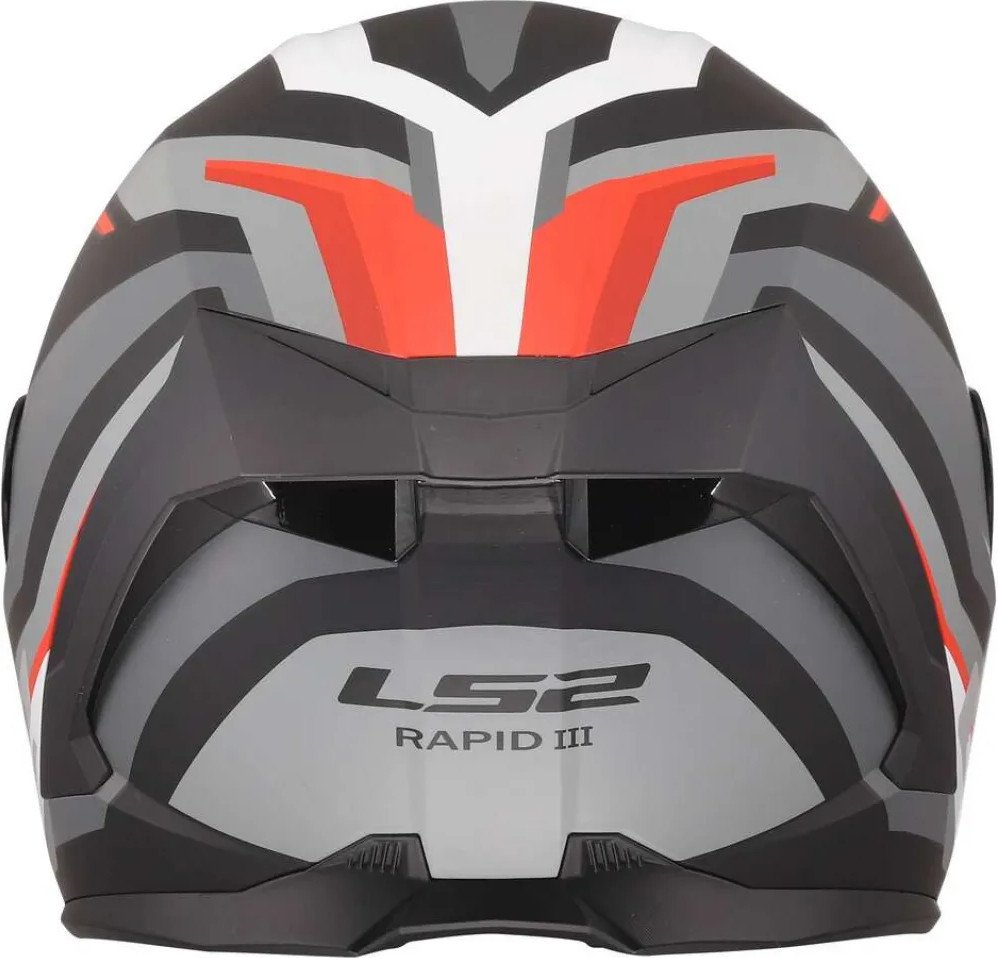 Мотошлем LS2 FF820 Rapid III Hyper (M, черный/красный)