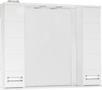 Symbolite Шкаф с зеркалом для ванной Ирис 1000/С