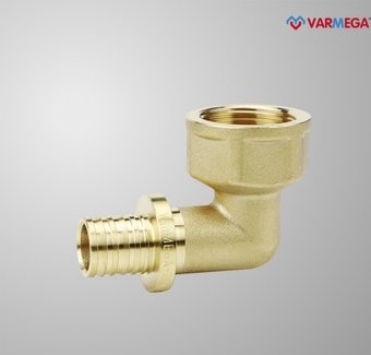 Фитинг Varmega Угол с внутренней резьбой Slide-fit 20x1/2", аксиальный VM51513