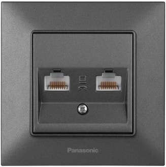 Розетка компьютерная Panasonic Arkedia Slim WNTC04062DG-BY