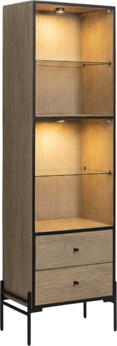Шкаф-витрина TetChair Secret de Maison Whitewood 7903 (античный белый/черный)