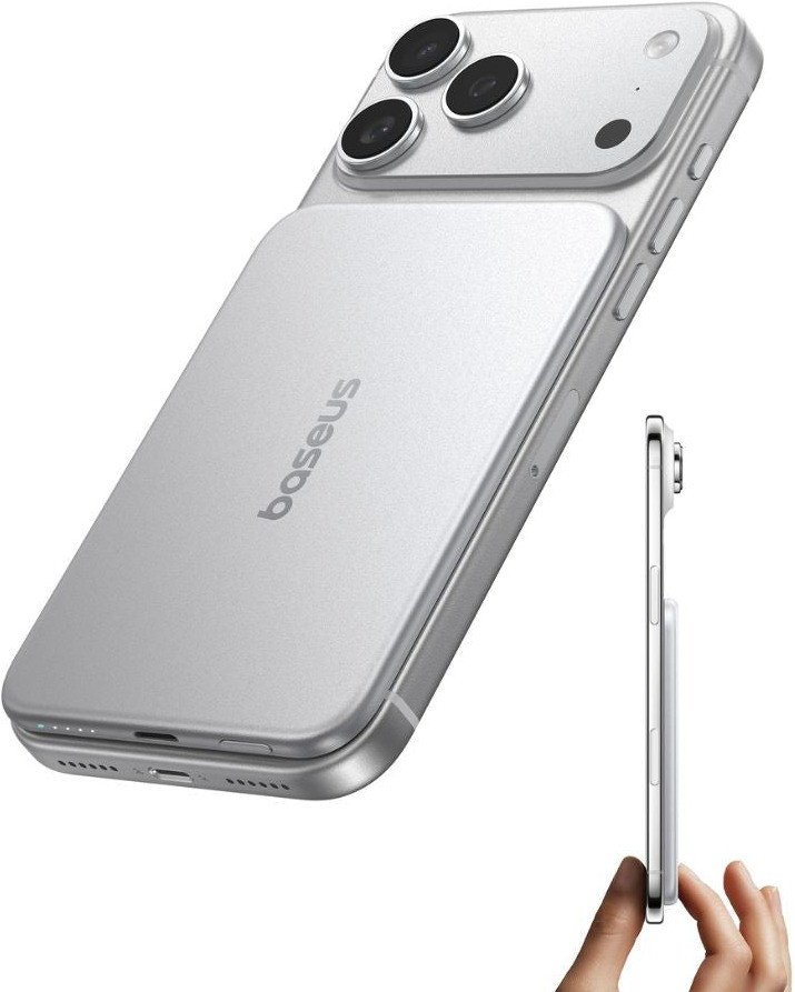 Внешний аккумулятор Baseus PicoGo Air AM71 22.5W 5000mAh (серебристый)