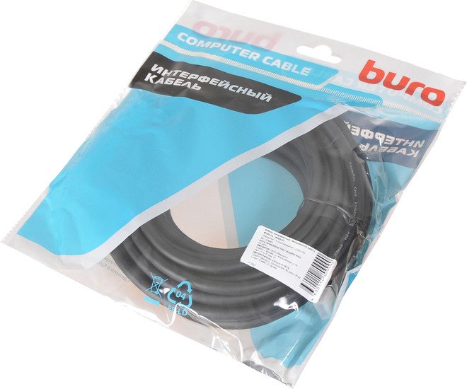 Кабель Buro BHP-DPP-1.4-10G (10 м, черный)