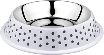 Миска Duvo Plus Деко 13823/DV (белый в черный горох)
