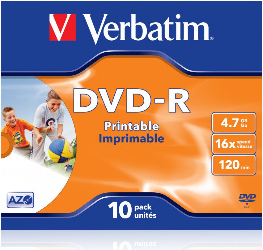 DVD-R диск Verbatim 4.7Gb 16x 43521 (25 шт.)