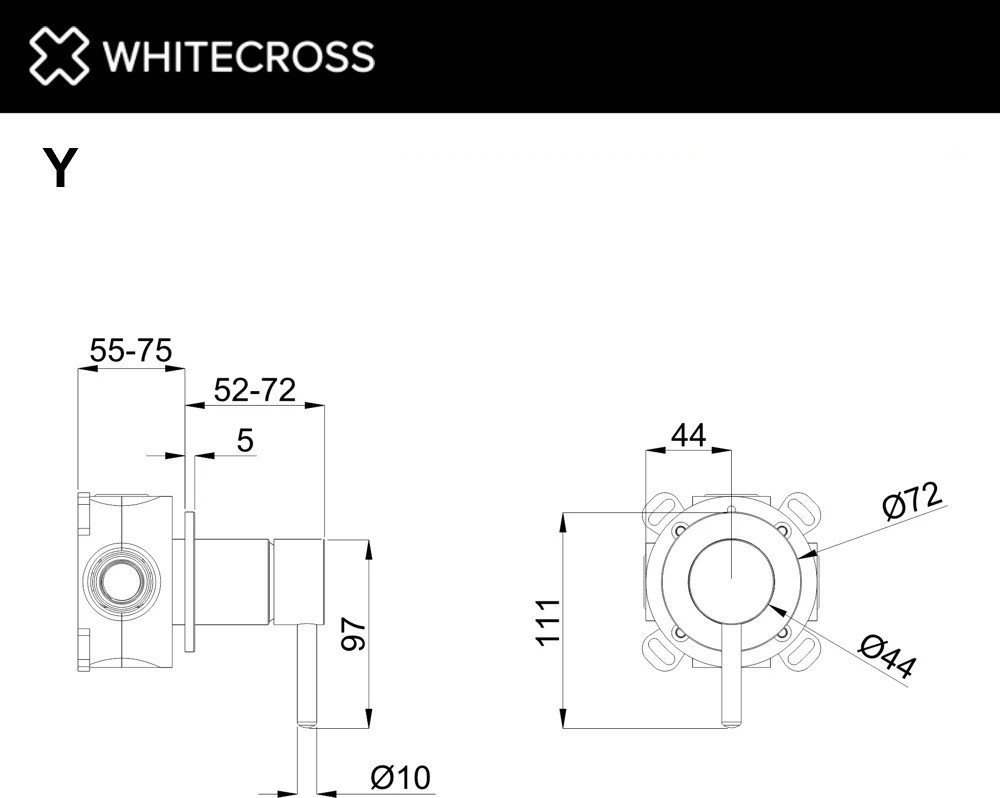 Смеситель Whitecross Y1241GLB (брашированное золото)