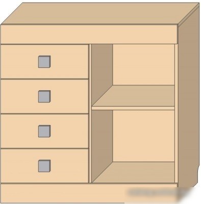 Комод КМК Мебель Лондон 1Д4Я 0467.13 (дуб сонома-капучино)