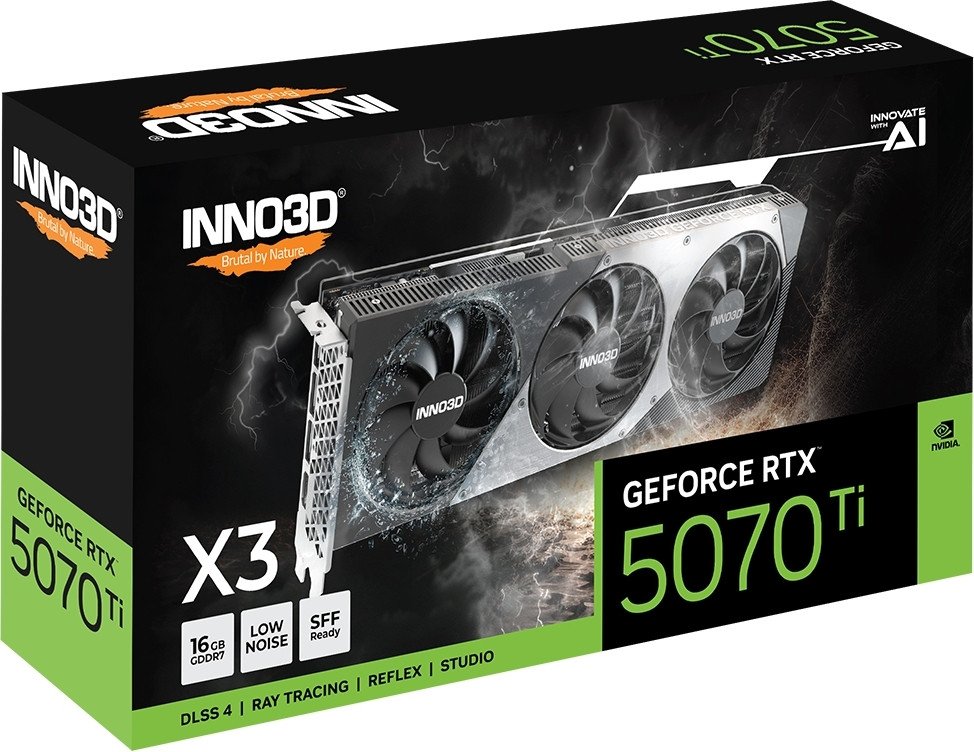 Видеокарта Inno3D GeForce RTX 5070 Ti X3 N507T3-16D7-176068N