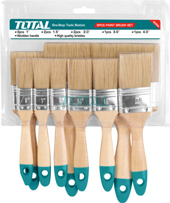 Кисть малярная Total THT8414091 (9 шт)