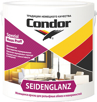 Краска Condor Seidenglanz 3 кг (белый)