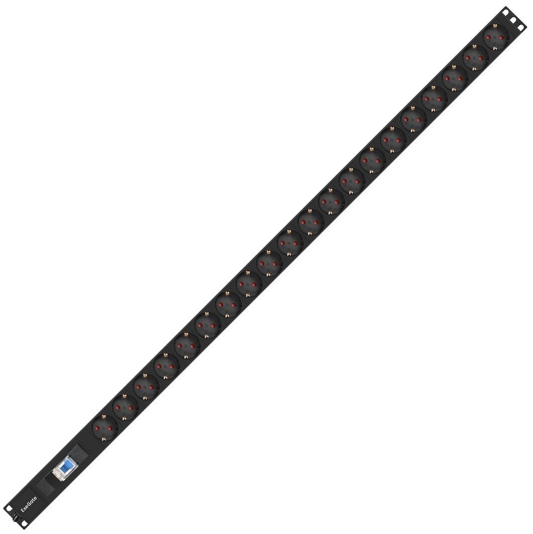 Блок розеток ExeGate ServerPro PDU-V201 Al-20S-EU3-1P