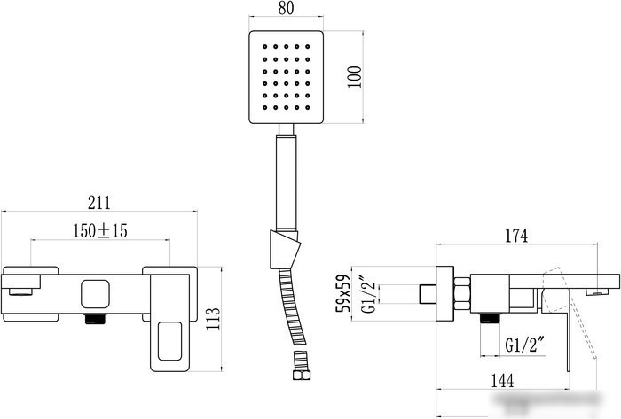 Смеситель Savol S-SUS4003H