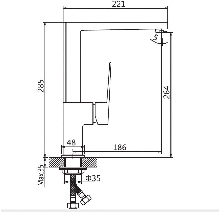 Смеситель AV Engineering AVWMT4-A923-618