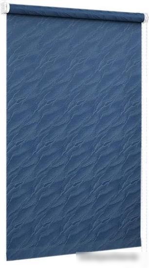 Мини рулонные шторы Delfa Сантайм Жаккард Веда СРШ-01М 890 57x170 (синий)