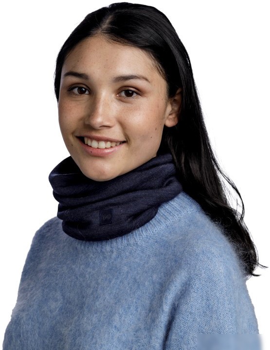 Шарф (бафф) Buff Merino Heavyweight Solid Indigo 113018.785.10.00