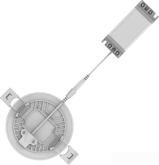 Точечный светильник Gauss Frameless 9W 4000K 967511209