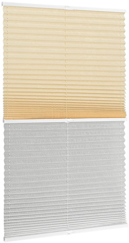 Плиссе Delfa Basic Crush СПШ-35501/3504 Basic Transparent (73x160, ваниль/белый)