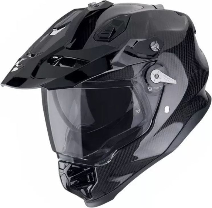 Мотошлем Scorpion Exo Adf-9000 Carbon Air Solid (р. M, карбон)