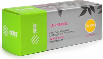 Картридж CACTUS CS-PH6000M (аналог Xerox PH6000M)