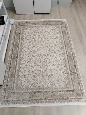 Ковер для жилой комнаты Radjab Carpet Арвен Прямоугольник PS23E 12008RK (3x4, Cream)